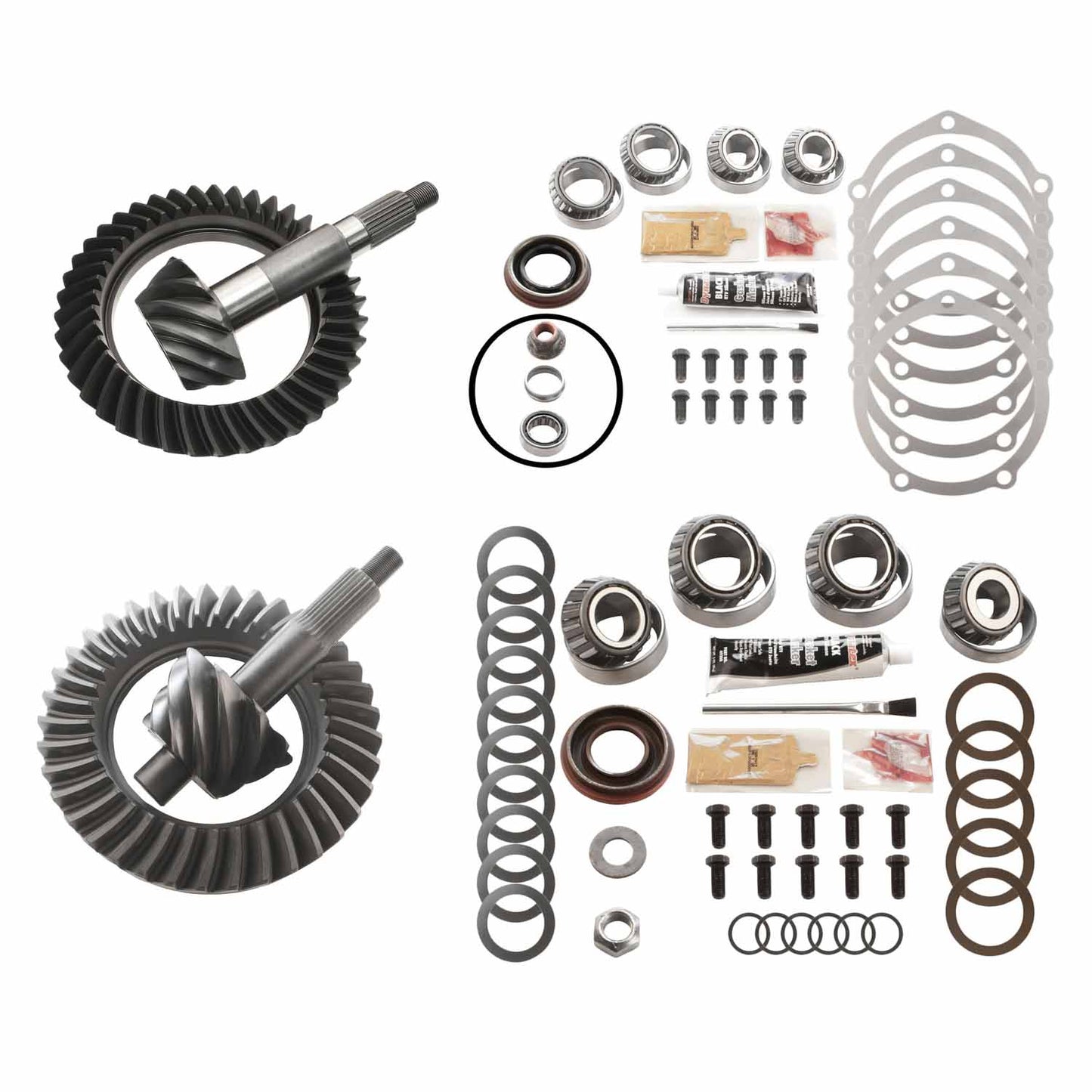 Differential Ring And Pinon Front And Rear Complete Kit