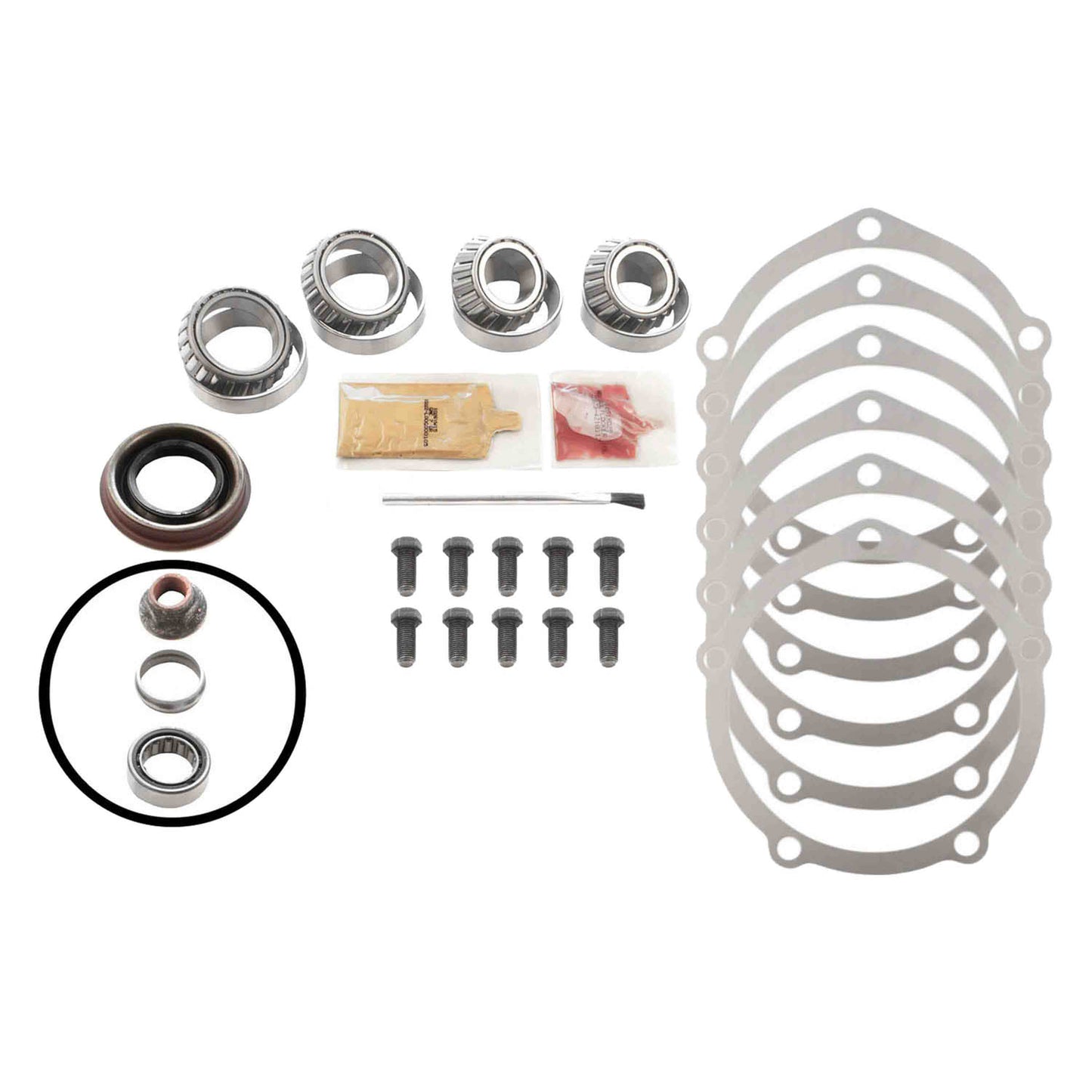 Rear Master Kit For A Ford 9" Differential With Timken Tapered Bearings