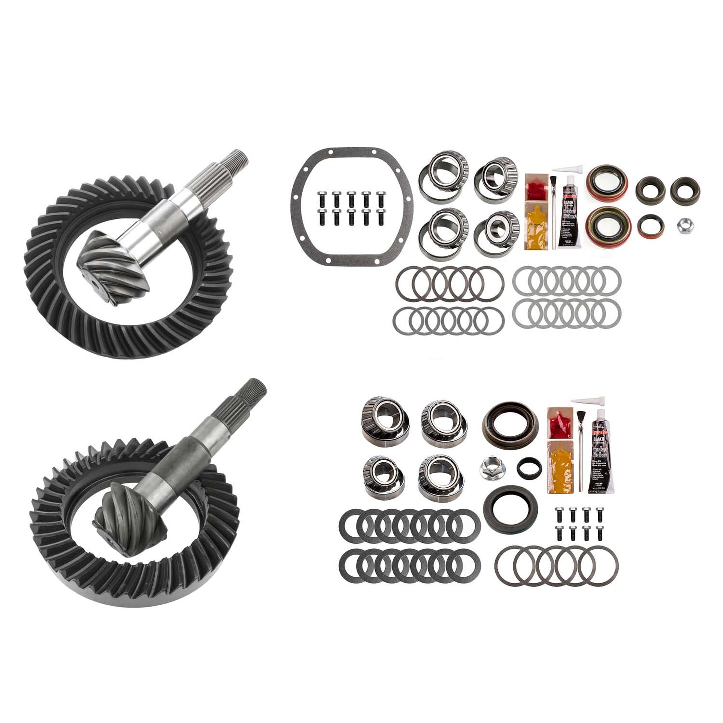 Differential Ring And Pinon Front And Rear Complete Kit