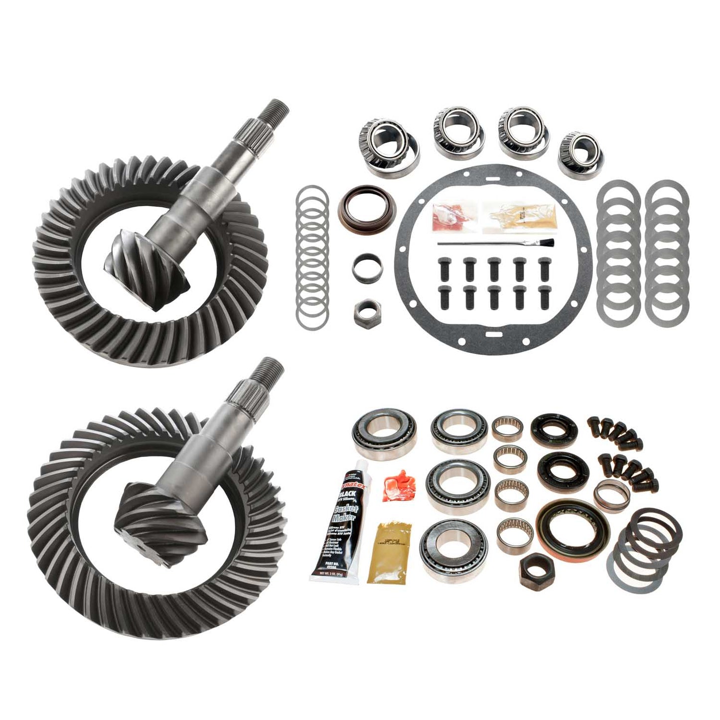 Differential Ring And Pinon Front And Rear Complete Kit