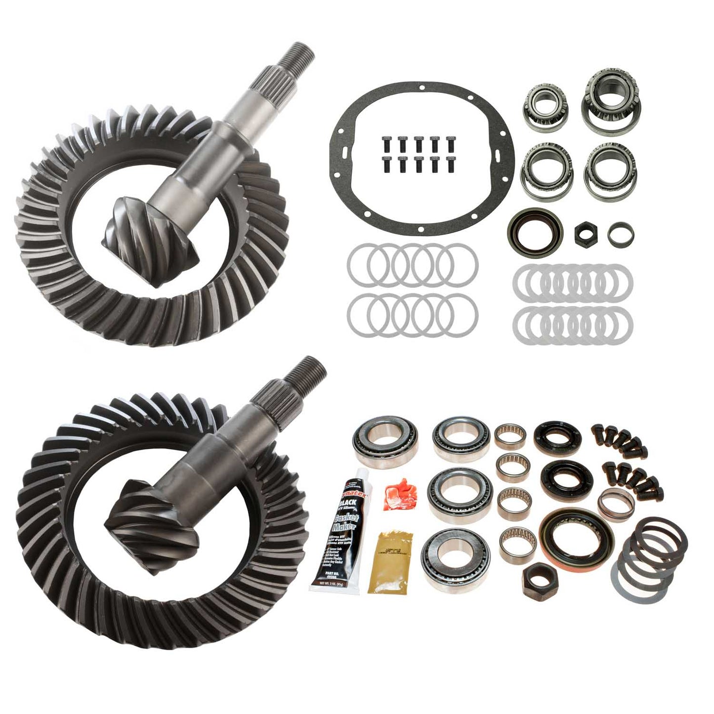 Differential Ring And Pinon Front And Rear Complete Kit