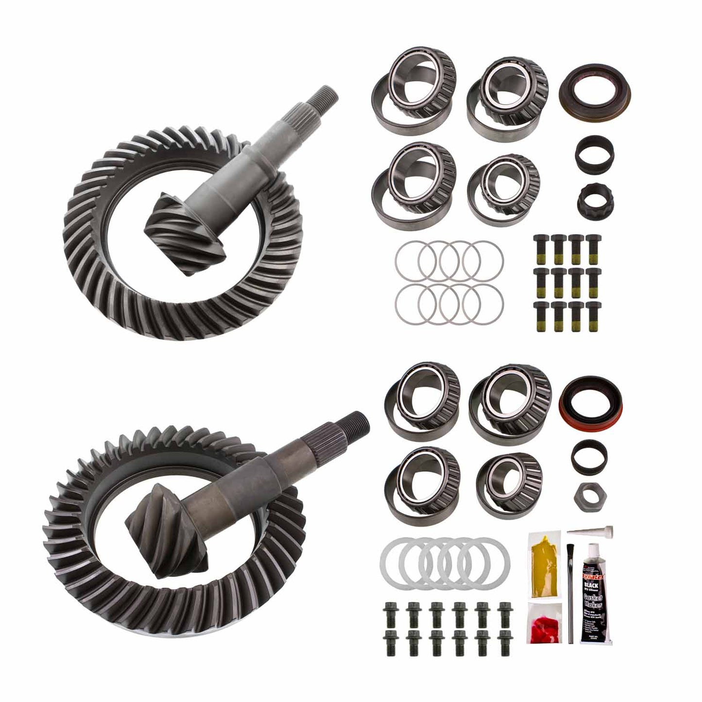 Differential Ring And Pinon Front And Rear Complete Kit